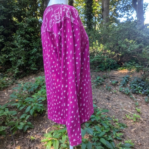 Vintage Carole Little for St. Tropez Wear Size Medium Pink V-Neck PulloverTop - Picture 3 of 7